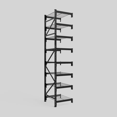Longspan Metal Shelving - 3100mm High - Add-On Bay - Mesh Shelf