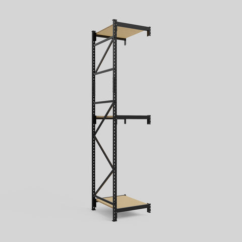 Longspan Metal Shelving - 3100mm High - Add-On Bay - Particleboard Shelf