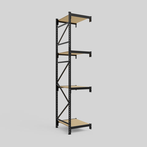 Longspan Metal Shelving - 3100mm High - Add-On Bay - Particleboard Shelf