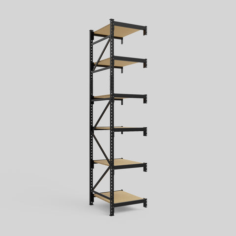 Longspan Metal Shelving - 3100mm High - Add-On Bay - Particleboard Shelf