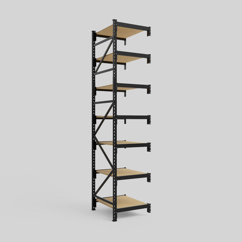Longspan Metal Shelving - 3100mm High - Add-On Bay - Particleboard Shelf