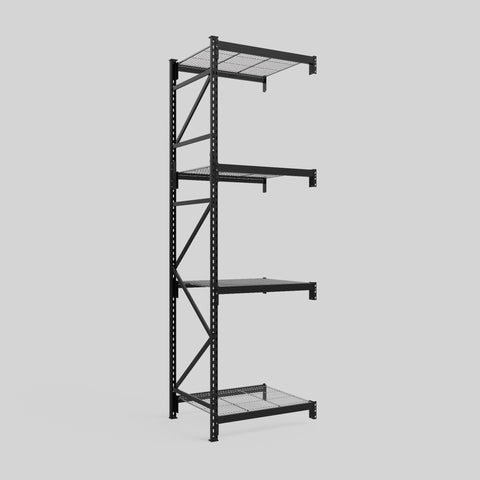 Longspan Metal Shelving - 3100mm High - Add-On Bay - Mesh Shelf