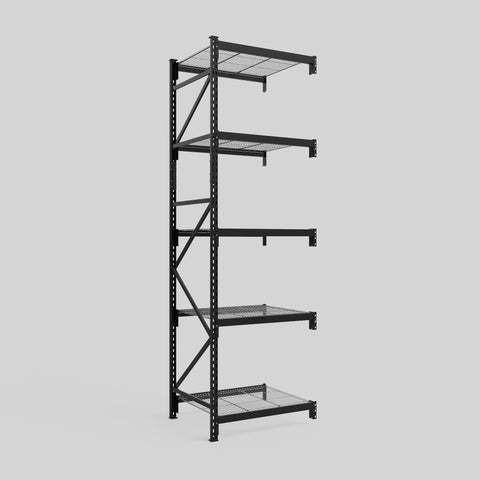 Longspan Metal Shelving - 3100mm High - Add-On Bay - Mesh Shelf