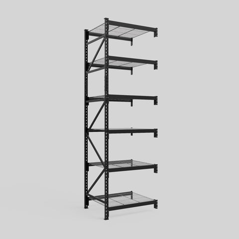 Longspan Metal Shelving - 3100mm High - Add-On Bay - Mesh Shelf