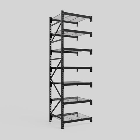Longspan Metal Shelving - 3100mm High - Add-On Bay - Mesh Shelf