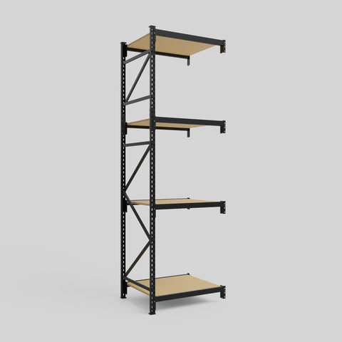 Longspan Metal Shelving - 3100mm High - Add-On Bay - Particleboard Shelf