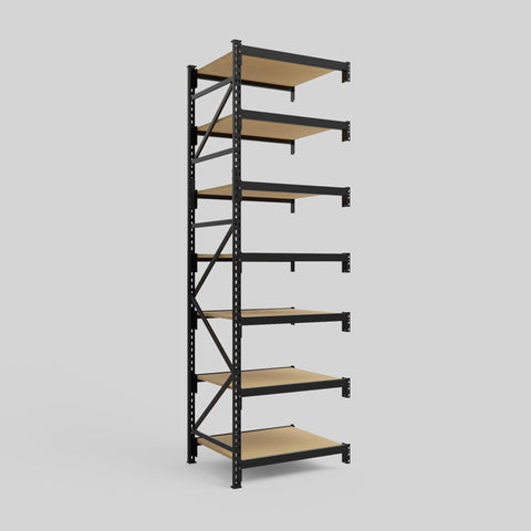 Longspan Metal Shelving - 3100mm High - Add-On Bay - Particleboard Shelf