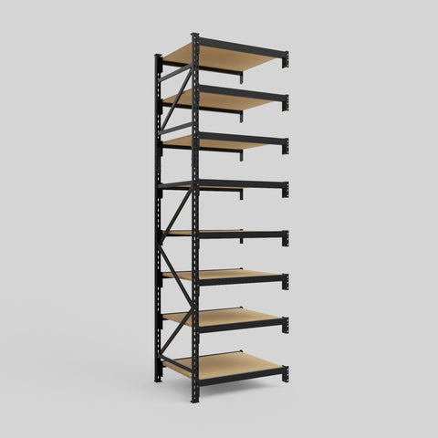 Longspan Metal Shelving - 3100mm High - Add-On Bay - Particleboard Shelf