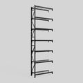Longspan Metal Shelving - 4200mm High - Add-On Bay - Mesh Shelf