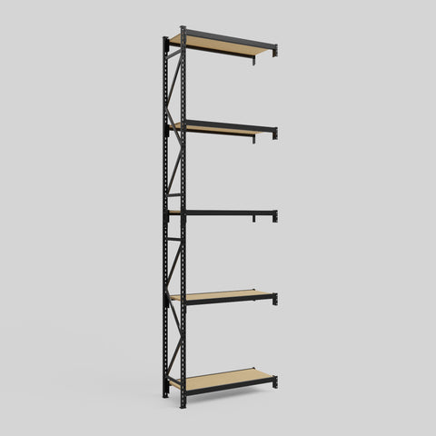 Longspan Metal Shelving - 4200mm High - Add-On Bay - Particleboard Shelf