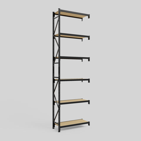 Longspan Metal Shelving - 4200mm High - Add-On Bay - Particleboard Shelf