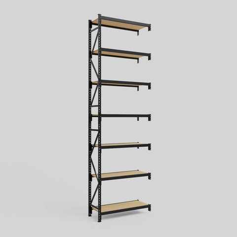 Longspan Metal Shelving - 4200mm High - Add-On Bay - Particleboard Shelf
