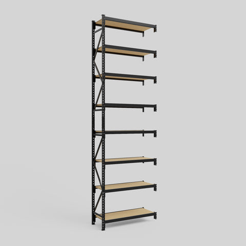 Longspan Metal Shelving - 4200mm High - Add-On Bay - Particleboard Shelf