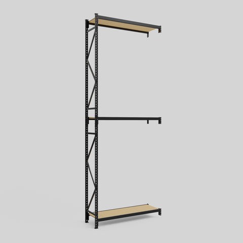 Longspan Metal Shelving - 4200mm High - Add-On Bay - Particleboard Shelf