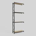 Longspan Metal Shelving - 4200mm High - Add-On Bay - Particleboard Shelf