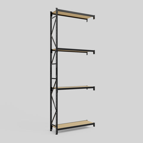 Longspan Metal Shelving - 4200mm High - Add-On Bay - Particleboard Shelf