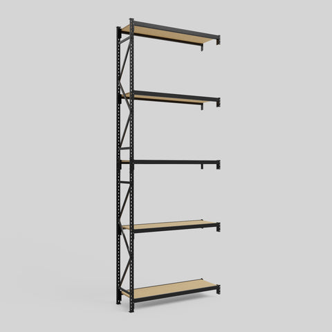 Longspan Metal Shelving - 4200mm High - Add-On Bay - Particleboard Shelf