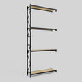 Longspan Metal Shelving - 4200mm High - Add-On Bay - Particleboard Shelf