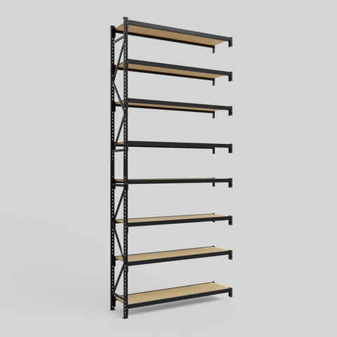 Longspan Metal Shelving - 4200mm High - Add-On Bay - Particleboard Shelf
