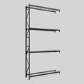 Longspan Metal Shelving - 4200mm High - Add-On Bay - Mesh Shelf