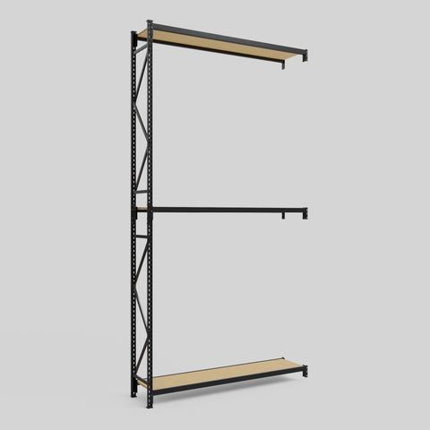 Longspan Metal Shelving - 4200mm High - Add-On Bay - Particleboard Shelf