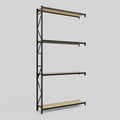 Longspan Metal Shelving - 4200mm High - Add-On Bay - Particleboard Shelf