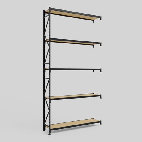 Longspan Metal Shelving - 4200mm High - Add-On Bay - Particleboard Shelf