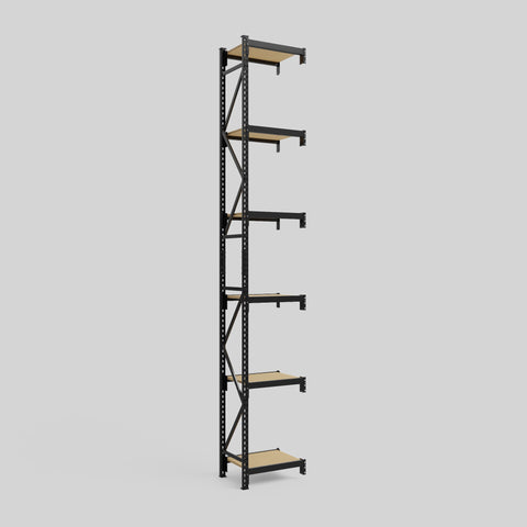 Longspan Metal Shelving - 4200mm High - Add-On Bay - Particleboard Shelf