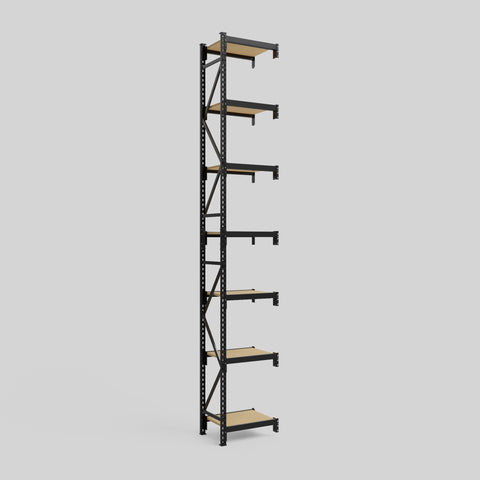 Longspan Metal Shelving - 4200mm High - Add-On Bay - Particleboard Shelf