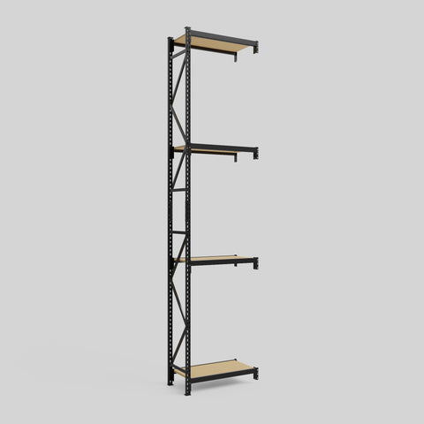 Longspan Metal Shelving - 4200mm High - Add-On Bay - Particleboard Shelf