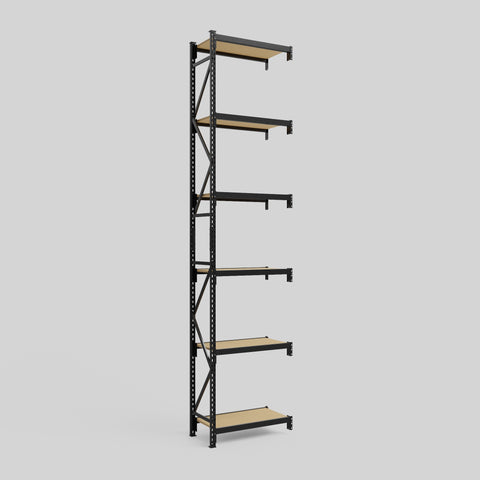Longspan Metal Shelving - 4200mm High - Add-On Bay - Particleboard Shelf