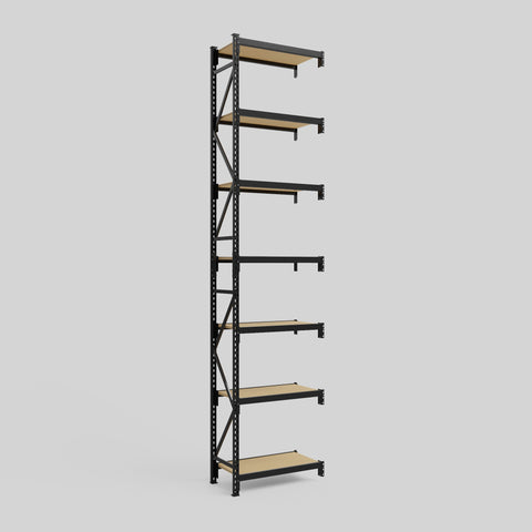 Longspan Metal Shelving - 4200mm High - Add-On Bay - Particleboard Shelf