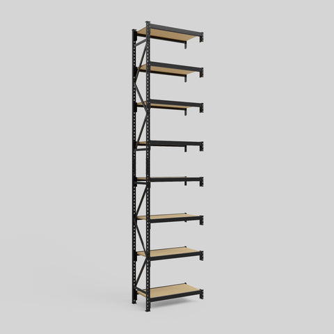 Longspan Metal Shelving - 4200mm High - Add-On Bay - Particleboard Shelf