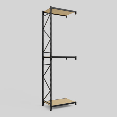 Longspan Metal Shelving - 4200mm High - Add-On Bay - Particleboard Shelf