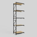 Longspan Metal Shelving - 4200mm High - Add-On Bay - Particleboard Shelf