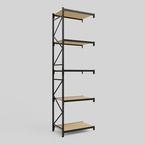 Longspan Metal Shelving - 4200mm High - Add-On Bay - Particleboard Shelf
