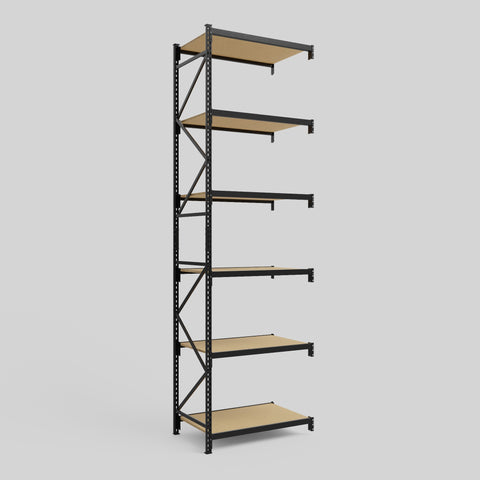 Longspan Metal Shelving - 4200mm High - Add-On Bay - Particleboard Shelf