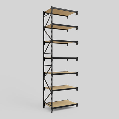 Longspan Metal Shelving - 4200mm High - Add-On Bay - Particleboard Shelf