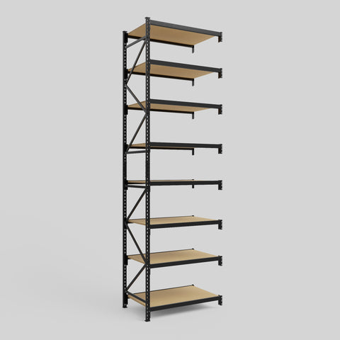 Longspan Metal Shelving - 4200mm High - Add-On Bay - Particleboard Shelf