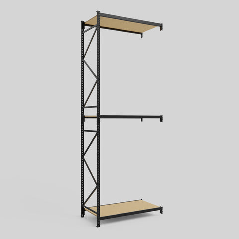 Longspan Metal Shelving - 4200mm High - Add-On Bay - Particleboard Shelf