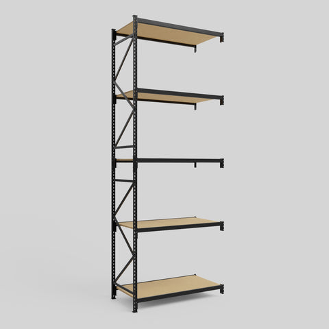 Longspan Metal Shelving - 4200mm High - Add-On Bay - Particleboard Shelf