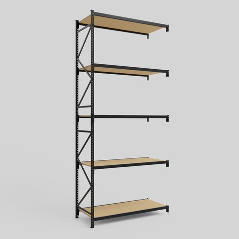 Longspan Metal Shelving - 4200mm High - Add-On Bay - Particleboard Shelf