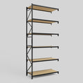 Longspan Metal Shelving - 4200mm High - Add-On Bay - Particleboard Shelf