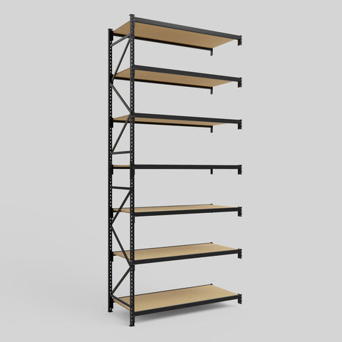 Longspan Metal Shelving - 4200mm High - Add-On Bay - Particleboard Shelf