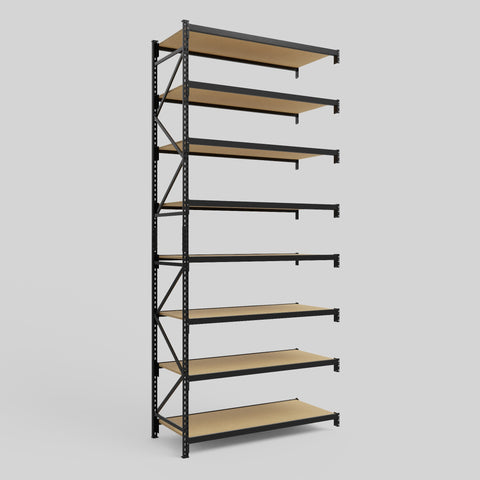 Longspan Metal Shelving - 4200mm High - Add-On Bay - Particleboard Shelf