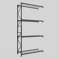 Longspan Metal Shelving - 4200mm High - Add-On Bay - Mesh Shelf