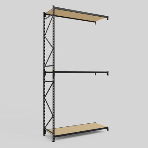 Longspan Metal Shelving - 4200mm High - Add-On Bay - Particleboard Shelf