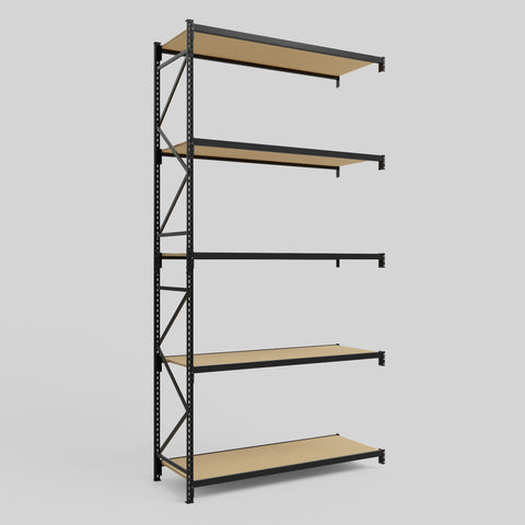 Longspan Metal Shelving - 4200mm High - Add-On Bay - Particleboard Shelf