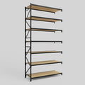 Longspan Metal Shelving - 4200mm High - Add-On Bay - Particleboard Shelf