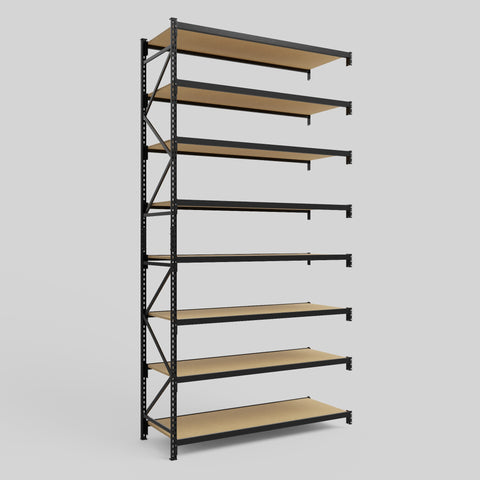Longspan Metal Shelving - 4200mm High - Add-On Bay - Particleboard Shelf